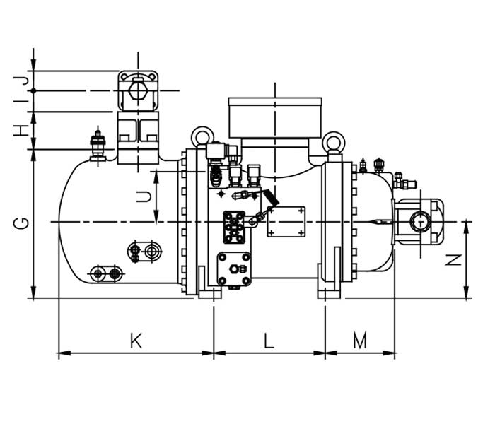 Hanbell RC2-100B screw compressor