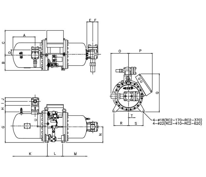 Hanbell RC2-620B screw compressor